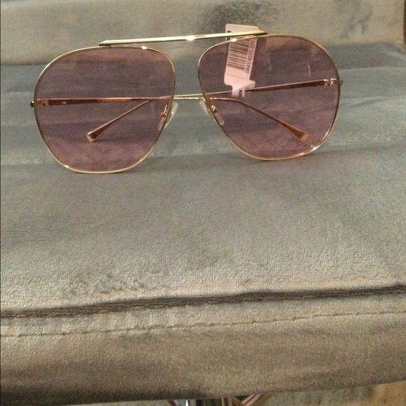 FENDI 64mm Oversized Lenticular Aviator sunglasses - Picture 3 of 9